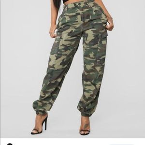 Fashion Nova Cadet oversized camp pants